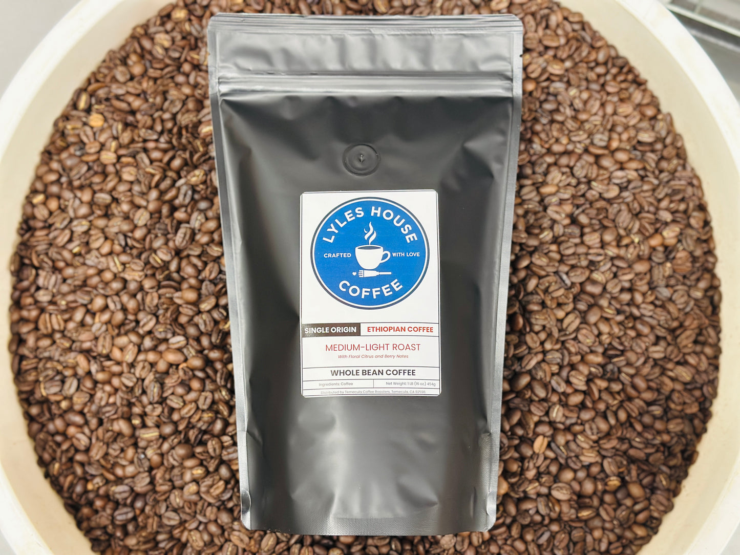Ethiopia Natural – Whole Bean Coffee (1lb)