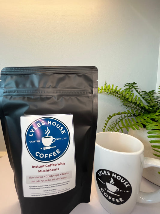 Instant Mushroom Coffee: Lion's Mane, Cordyceps & Reishi | 3 oz