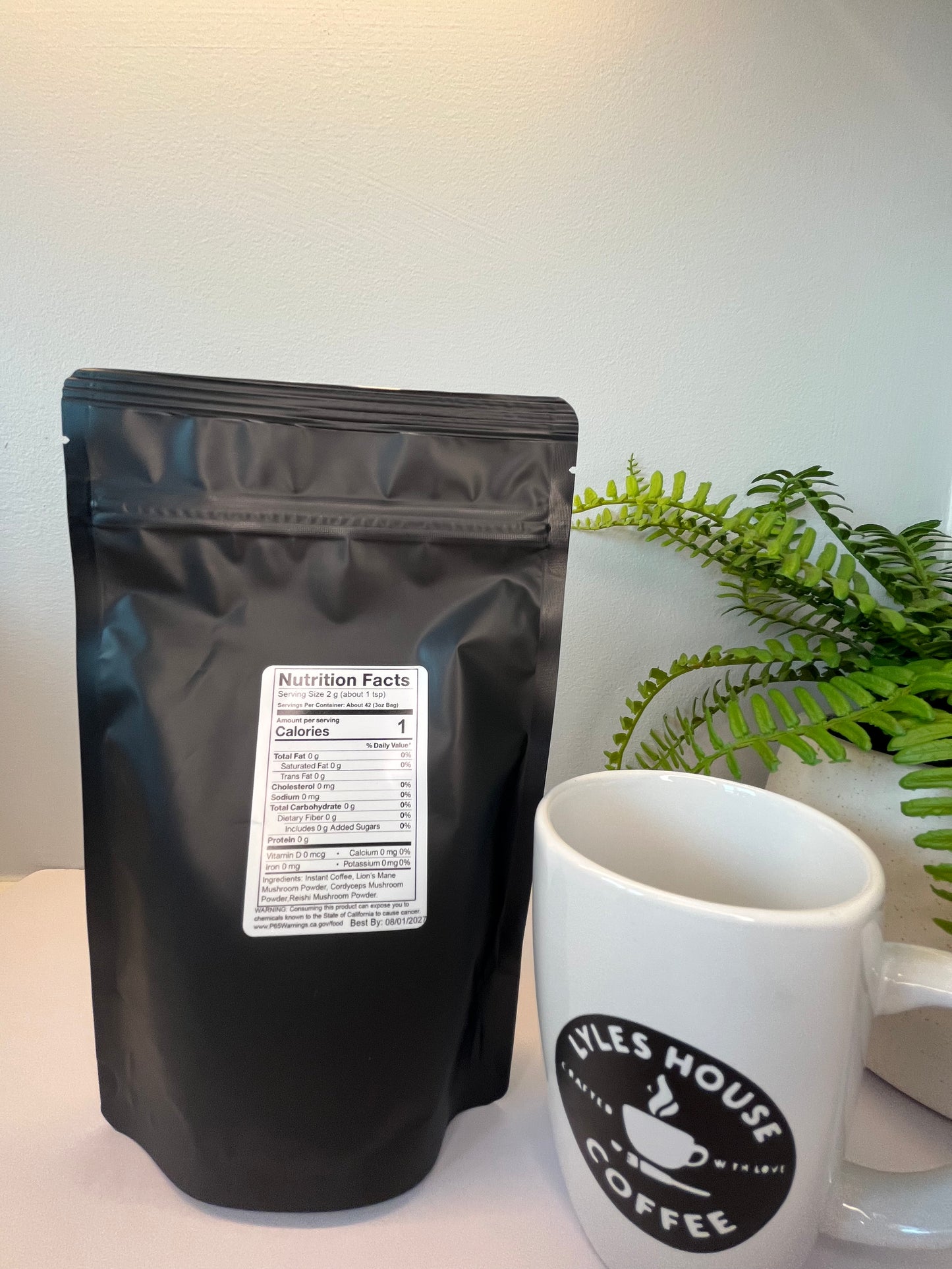 Instant Mushroom Coffee: Lion's Mane, Cordyceps & Reishi | 3 oz