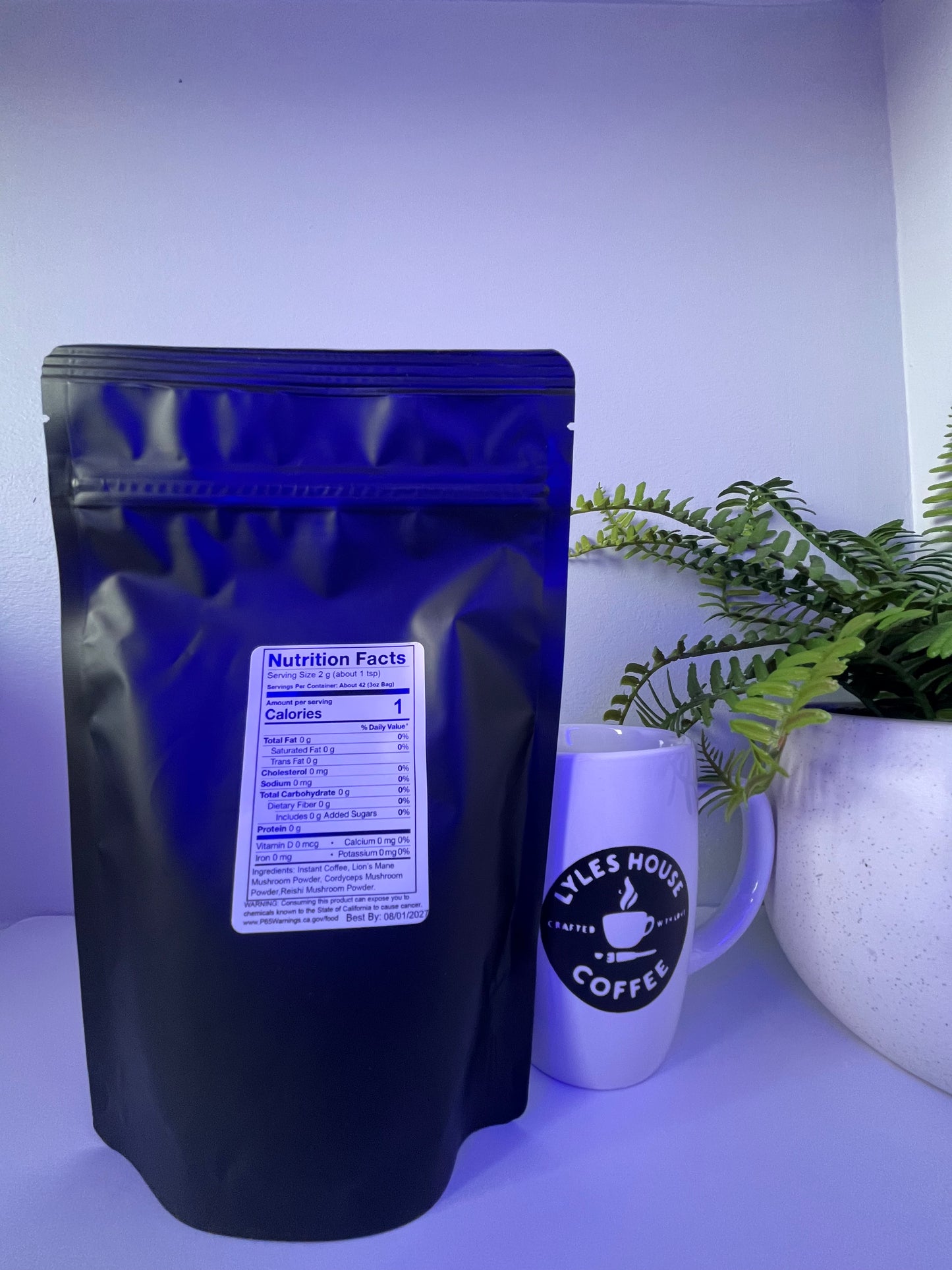 Instant Mushroom Coffee: Lion's Mane, Cordyceps & Reishi | 3 oz
